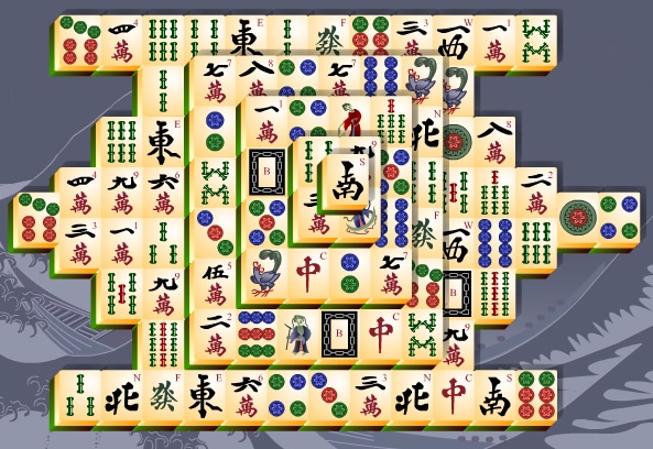 Klasyczny układ gry Mahjong Solitaire