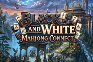 Black and White Mahjong Connect